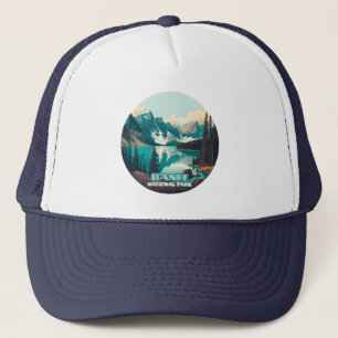 Banff nationalpark Moraine Sjö Retro Keps
