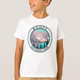 Banff nationalpark Moraine Sjö Vintage T Shirt