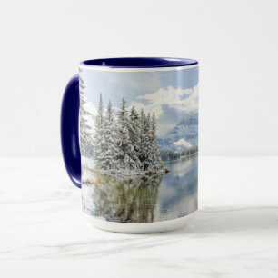 Banff nationalpark på vintern mugg