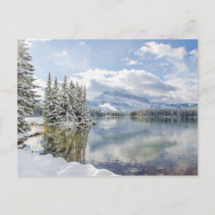 Banff nationalpark på vintern vykort