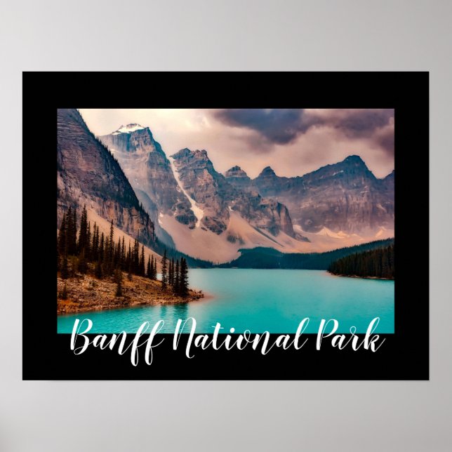 Banff nationalpark Sjö Poster (Framsidan)
