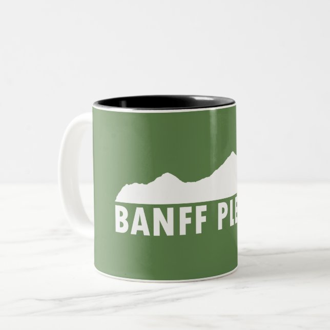 Banff nationalpark Två-Tonad mugg (Framsida vänster)