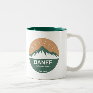 Banff nationalpark Två-Tonad mugg