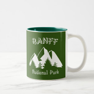Banff nationalpark Två-Tonad mugg