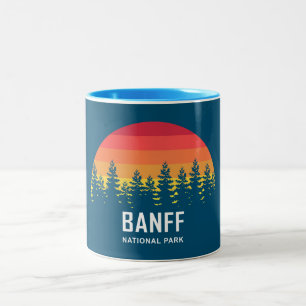 Banff nationalpark Två-Tonad mugg