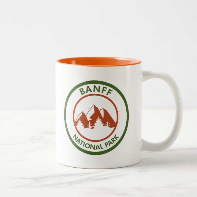 Banff nationalpark Två-Tonad mugg (Höger)
