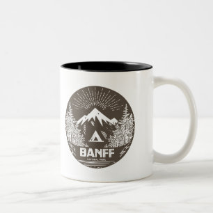 Banff nationalpark Två-Tonad mugg