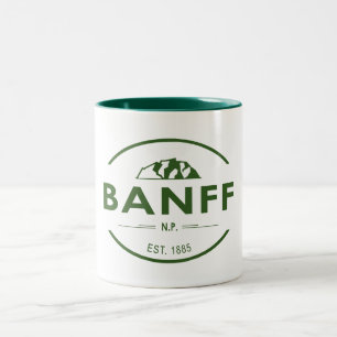 Banff nationalpark Två-Tonad mugg