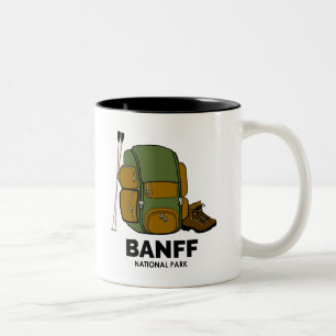 Banff nationalpark Två-Tonad mugg