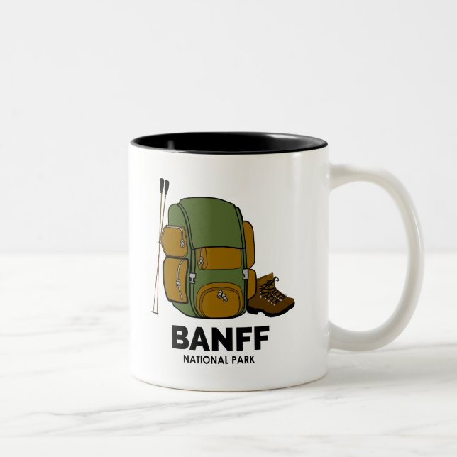 Banff nationalpark Två-Tonad mugg (Höger)