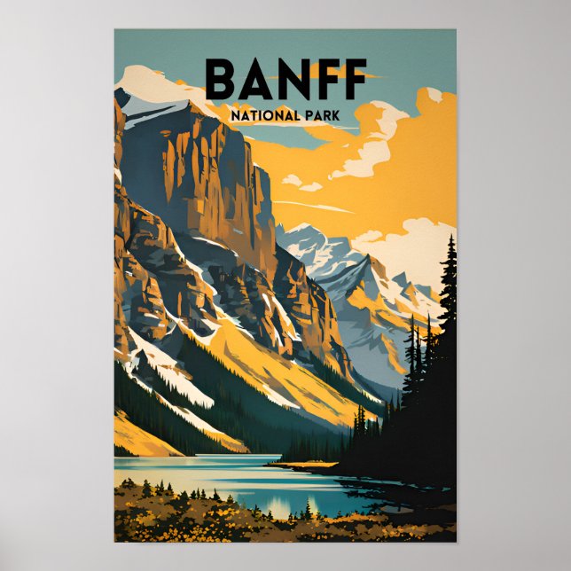 Banff nationalpark Vintage resor Poster (Framsidan)