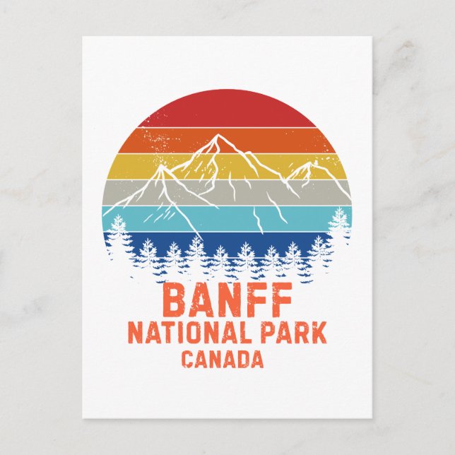 Banff nationalpark vykort (Framsida)