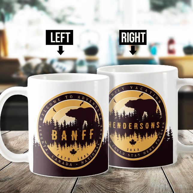 Banff NP Canada Rocky mountains Vintage Souvenirs Kaffemugg (Skapare uppladdad)