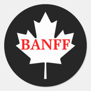 Banff Runt Klistermärke