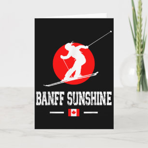 Banff Sunshine Kanada Skidort Klippiga bergen S Kort