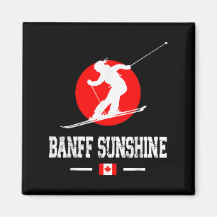 Banff Sunshine Kanada Skidort Klippiga bergen S Magnet