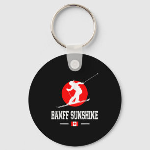 Banff Sunshine Kanada Skidort Klippiga bergen S Nyckelring