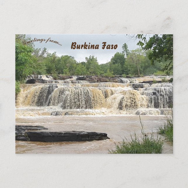 Banfora Cascades Burkina Faso Vykort (Framsida)