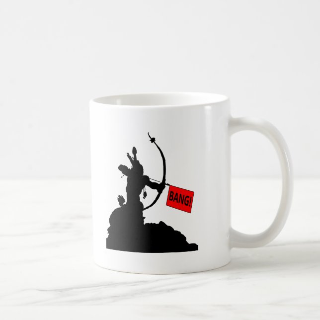 "BANG!" Arrow Funny Mug Kaffemugg (Höger)