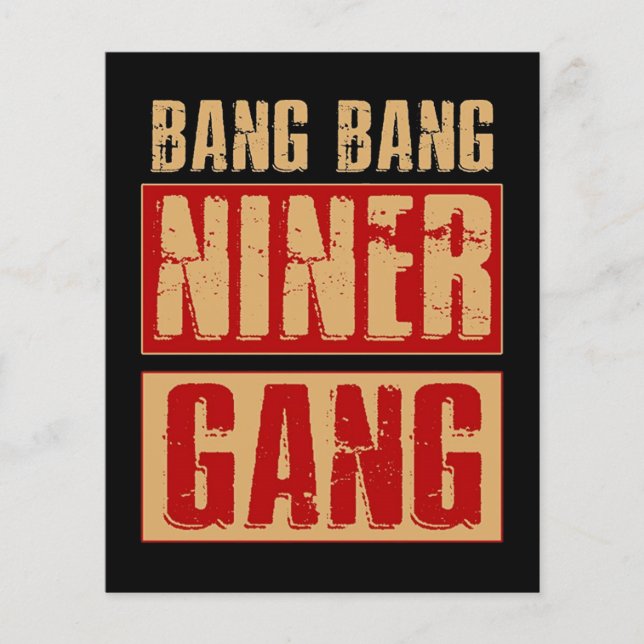 Bang Bang Niner Gang (Framsida)