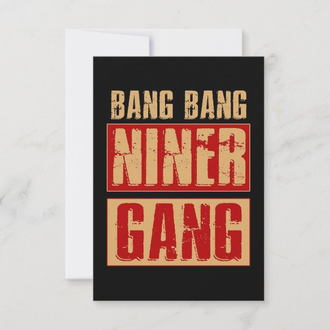 Bang Bang Niner Gang Kort (Framsida)