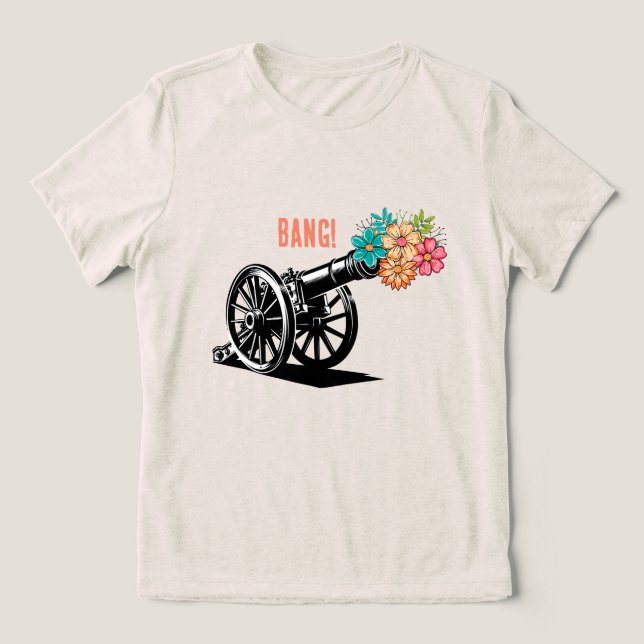 Bang blommor t shirt (Design Framsida)