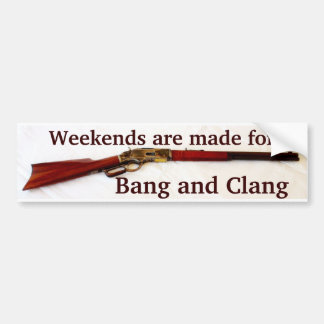 Bang & Clang Cowboy Action Shooting Bumper Sticker Bildekal