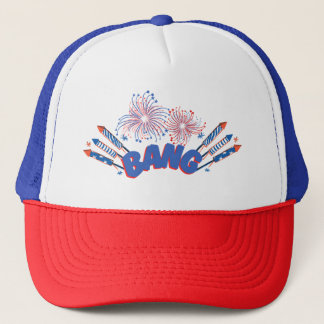 BANG Fireworks hat / Independence day / juli4th Keps