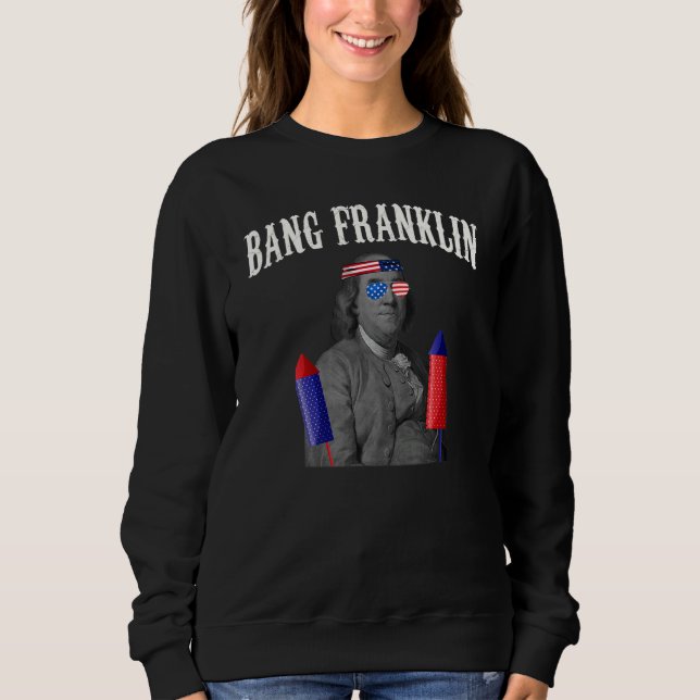 Bang Franklin Fireworks Director Ben Franklin T Shirt (Framsida)