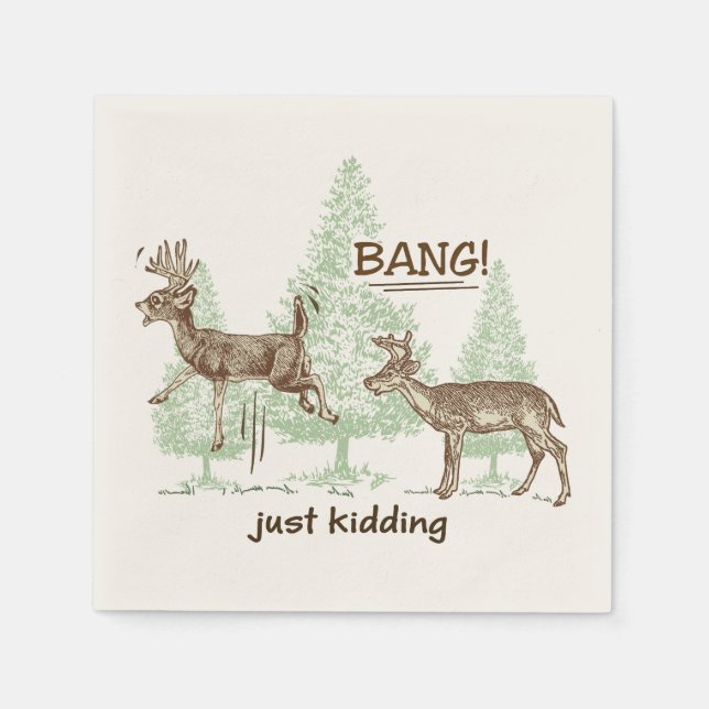 Bang! Kidding! Hunting Humor Pappersservett (Framsidan)