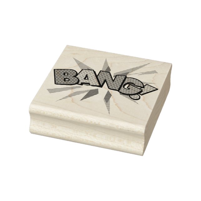 BANG Kul Retro Serietidning Popkonst Stämpel (Stämpel)