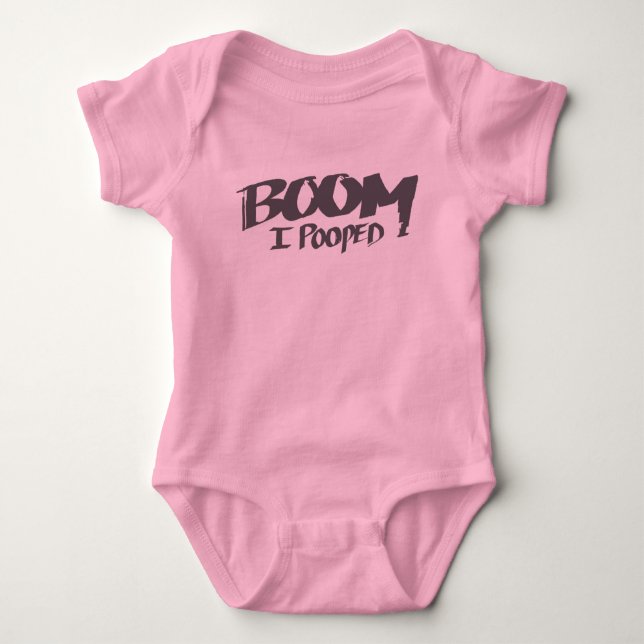 Bang mig Pooped - babyskjorta Tee (Framsida)