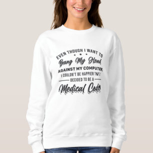Bang My Head Medical Coder Coding Programmer ICD T Shirt