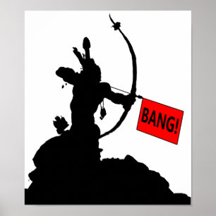 "BANG!" Poster med pilfunktion