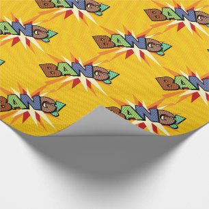 BANG Rolig Retro Serietidning Popkonst Presentpapper