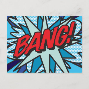 BANG Rolig Retro Serietidning Popkonst Vykort