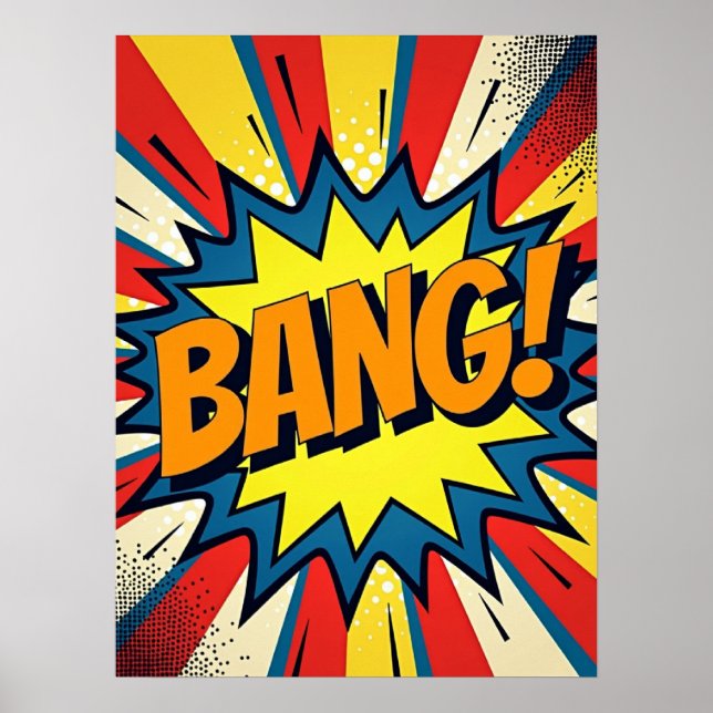 BANG! Stil Poster den moderna Tecknaden för popkon (Framsidan)