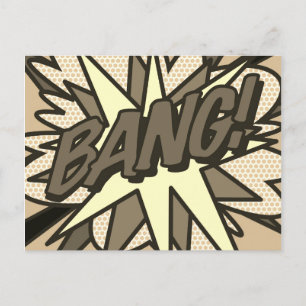 BANG Vintage Kul Retro Serietidning Popkonst Vykort
