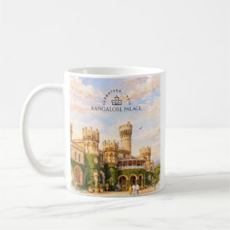 Bangalore Palace Indien Akvarell Resminne Kaffemugg