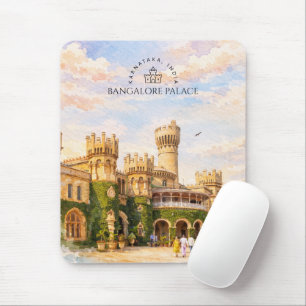Bangalore Palace Indien Akvarell Resminne Musmatta