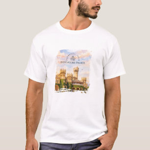 Bangalore Palace Indien Akvarell Resminne T Shirt