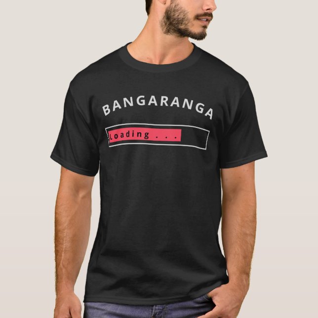 Bangaranga Laddar Fängslande Text T-Shirt (Framsida)