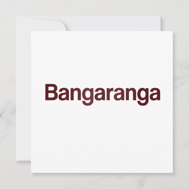 Bangaranga rolig gratulationskort | Excentrisk Ret Julkort (Framsida)