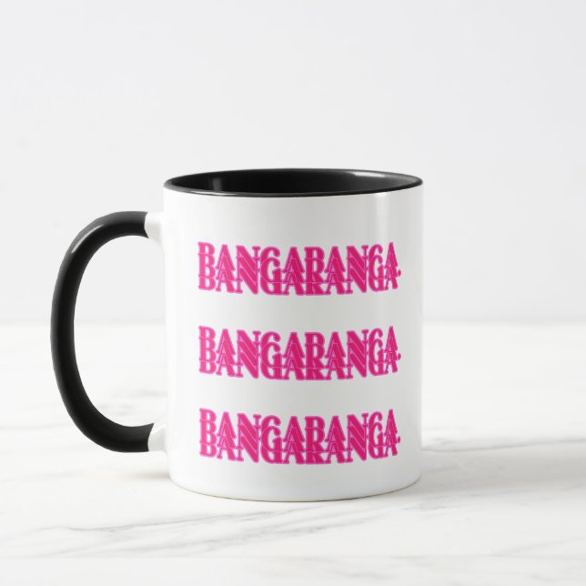 Bangaranga Sångtext Ord (Varm Rosa) Mugg (Vänster)