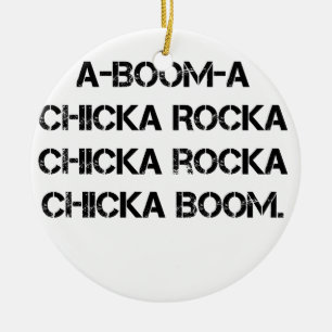 BANGCHICKEN en BANGflicka spanar Julgransprydnad Keramik