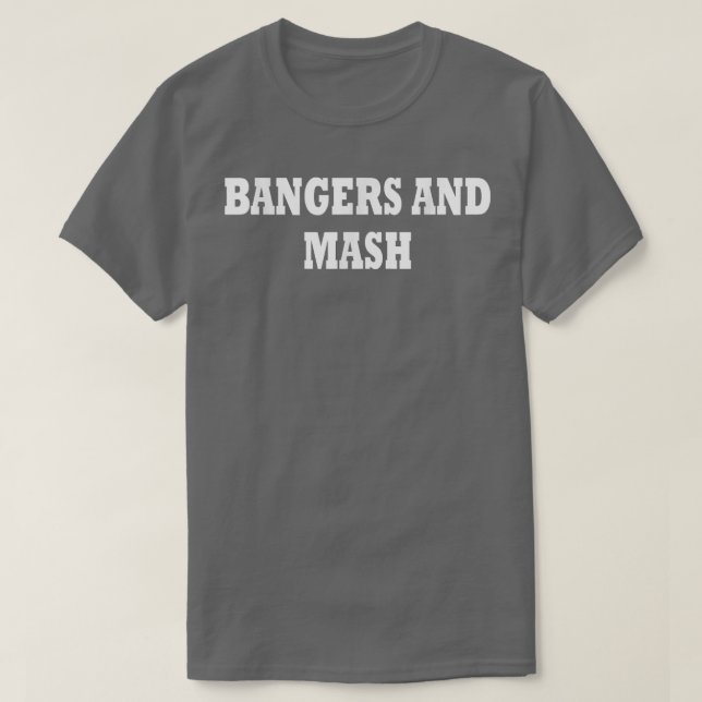 Bangers and Mash Costume Halloween 418 T Shirt (Design framsida)
