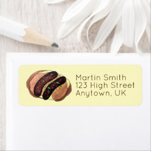 Bangers och Mash Sause Potatis British UK Food Returadress Etikett