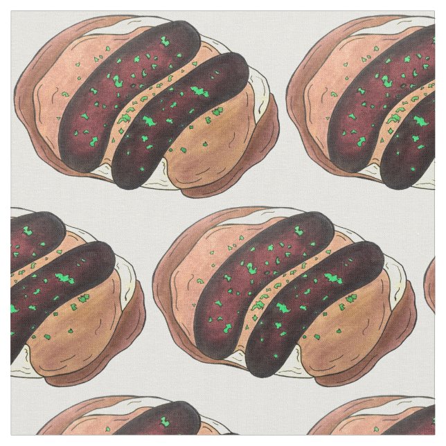 Bangers och Mash Sause Potatis British UK Food Tyg (Närbild)