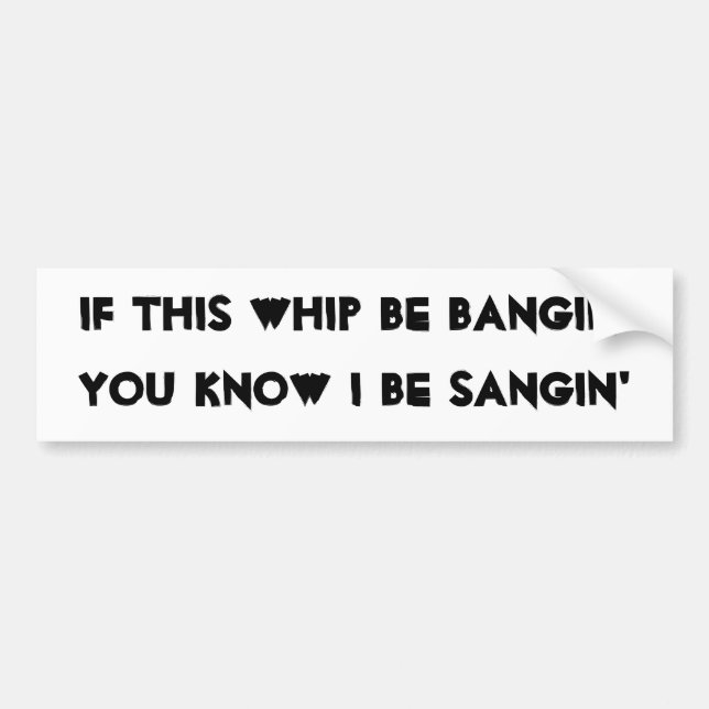 Bangin och Sangin Bildekal (Framsidan)