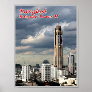 Bangkok - Bayoke Torn II - Thailand - Poster